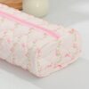 1PC Pink Bowknot And Flower Pattern Hair Dryer Storage Bags Hair Curler Storage Bags For Travel Portable Hair Dryer Storage Bag Travel Portable Multifunctional Cosmetic Bag Cosmetic Storage Travel Toile (6)