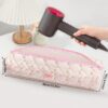 1PC Pink Bowknot And Flower Pattern Hair Dryer Storage Bags Hair Curler Storage Bags For Travel Portable Hair Dryer Storage Bag Travel Portable Multifunctional Cosmetic Bag Cosmetic Storage Travel Toile (7)
