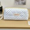 1Pc Polka Dot Pattern Quilting Large Capacity Cosmetic Bag Fashionable Portable Makeup Bag Girls Travel Make Up Bag Multi Functional Storage Bag For Lipstick Sanitary Napkin Coins KeysHair Clips Scrunch (9)
