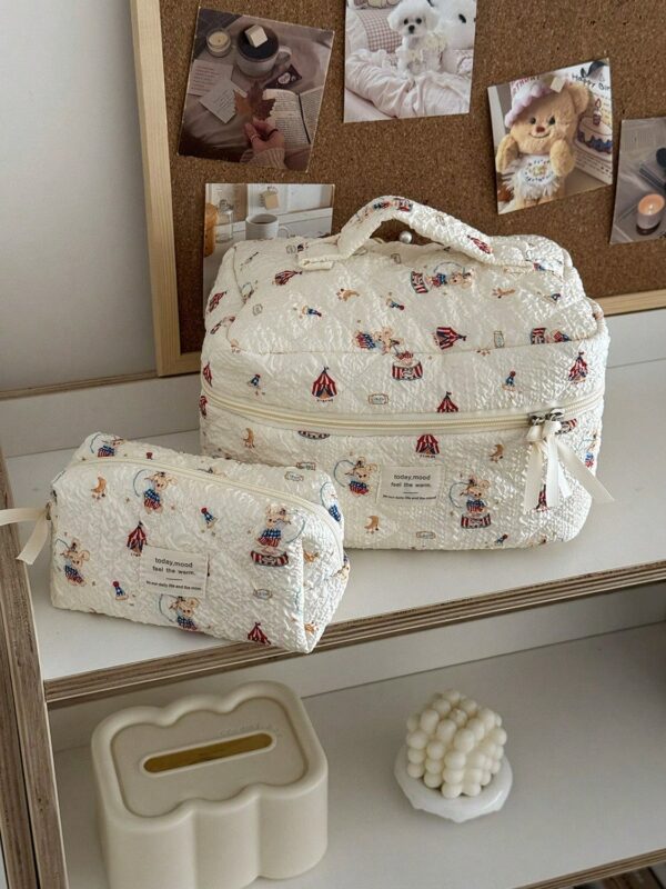 Capacity Cosmetic Bag Fashio Makeup Bag Set Girls Travel Make Up Bag