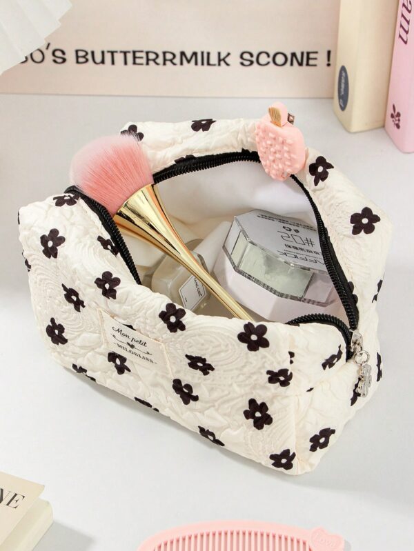 Set Floral Travel Makeup Bag Set Gift For Birthday
