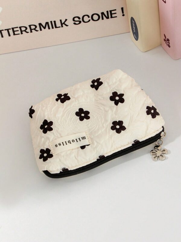 Set Floral Travel Makeup Bag Set Gift For Birthday