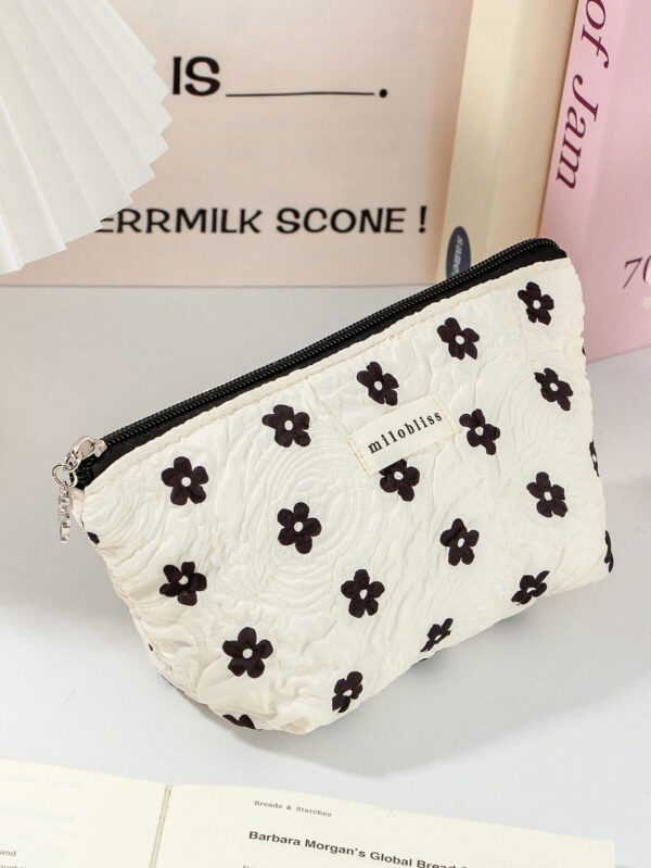 Set Floral Travel Makeup Bag Set Gift For Birthday