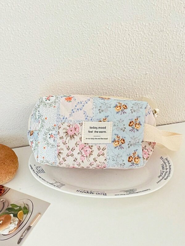 Large Floral Makeup Bag Travel Cosmetic Organizer Pouch Gift for Women