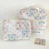 1Pc Set Floral Plaid Pattern Large Capacity Multifunctional Cosmetic Organizer Wallet Pouch Portable Cosmetics Brush Storage Clutch With Zipper Closure For Lipstick Brush Skincare Travel Essentials Mak (7)