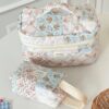 1Pc Set Floral Plaid Pattern Large Capacity Multifunctional Cosmetic Organizer Wallet Pouch Portable Cosmetics Brush Storage Clutch With Zipper Closure For Lipstick Brush Skincare Travel Essentials Mak (8)