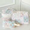 Large Floral Makeup Bag Travel Cosmetic Organizer Pouch Gift for Women
