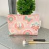 1Pc Set Pink ButterflyRed Crowned Crane Motifs Print Travel Makeup Bag Cosmetic Bag Cosmetic Organizer Handbag Wallet Pouch Portable Cosmetics Brush Storage Clutch With Zipper Closure For Lipstick Brush (6)
