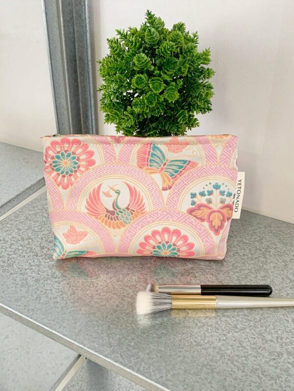 Butterfly Red Crowned Crane Motifs Print Bag Set
