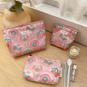 Butterfly Red Crowned Crane Motifs Print Bag Set