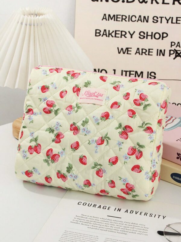 Strawberry Makeup Bag Set For Women For Girls For Home