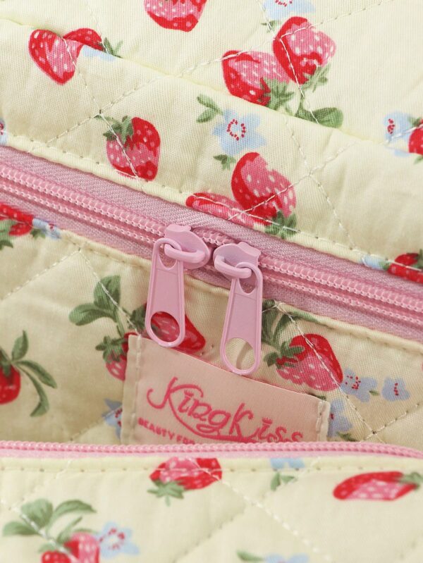 Strawberry Makeup Bag Set For Women For Girls For Home