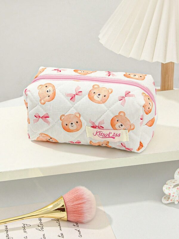 Bear Pattern Cosmetic Bag Set