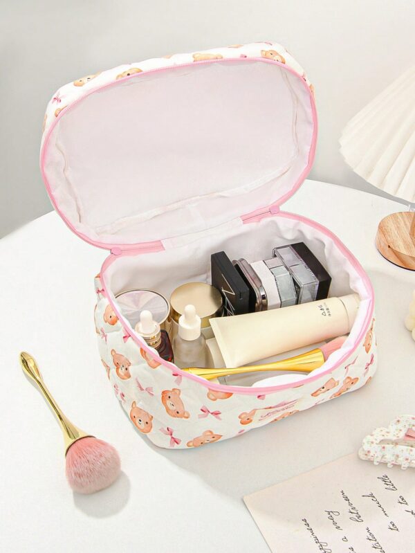Bear Pattern Cosmetic Bag Set