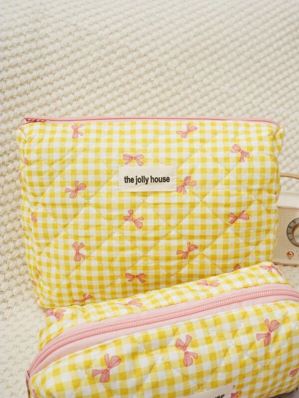Bowknot Makeup Bag Makeup Pouch Skincare Bag Set Gifts For Friends