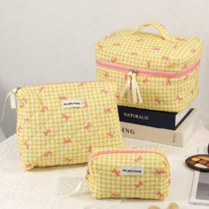 Bowknot Makeup Bag Makeup Pouch Skincare Bag Set Gifts For Friends